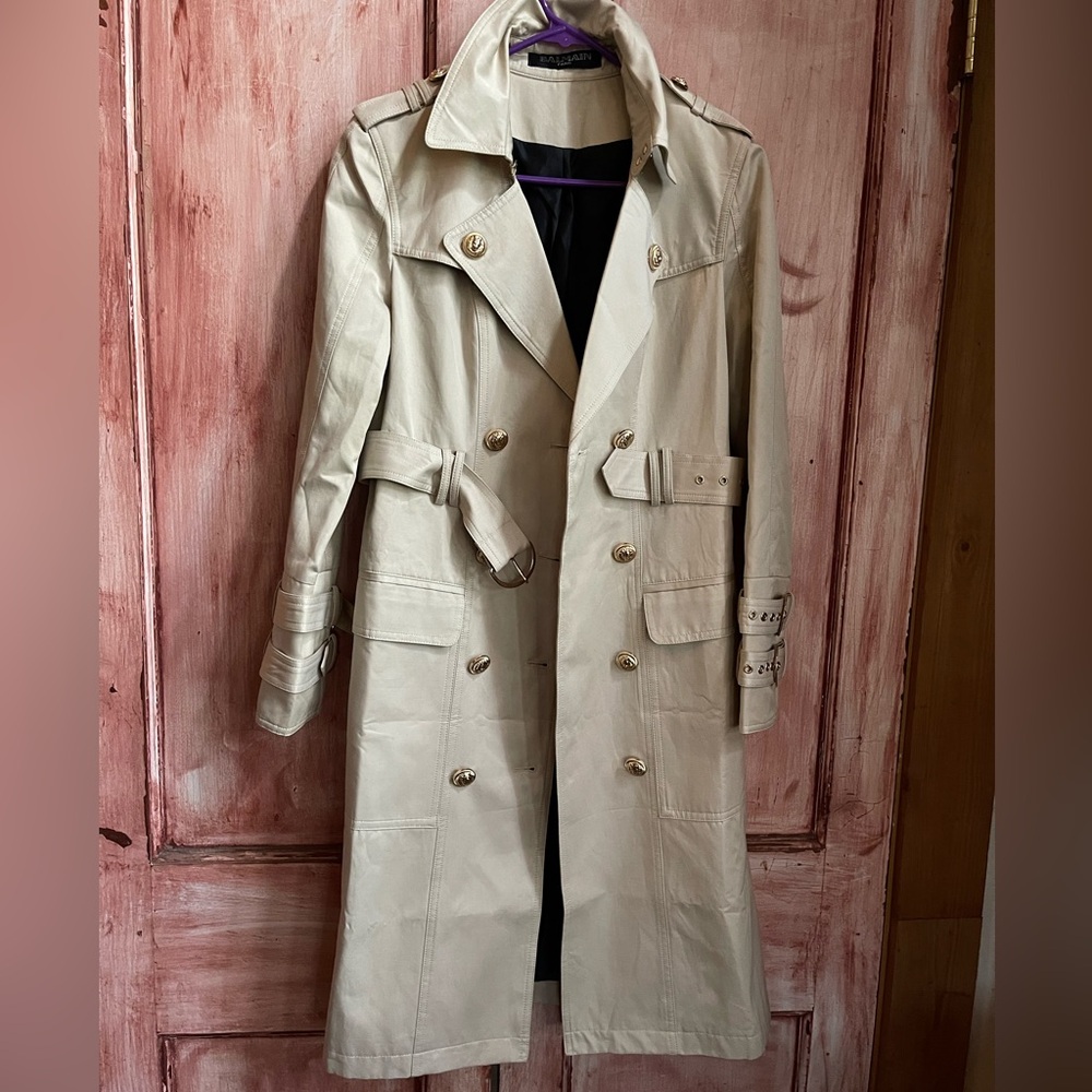 COPY - Beautiful Balmain Double breasted Trench Coat